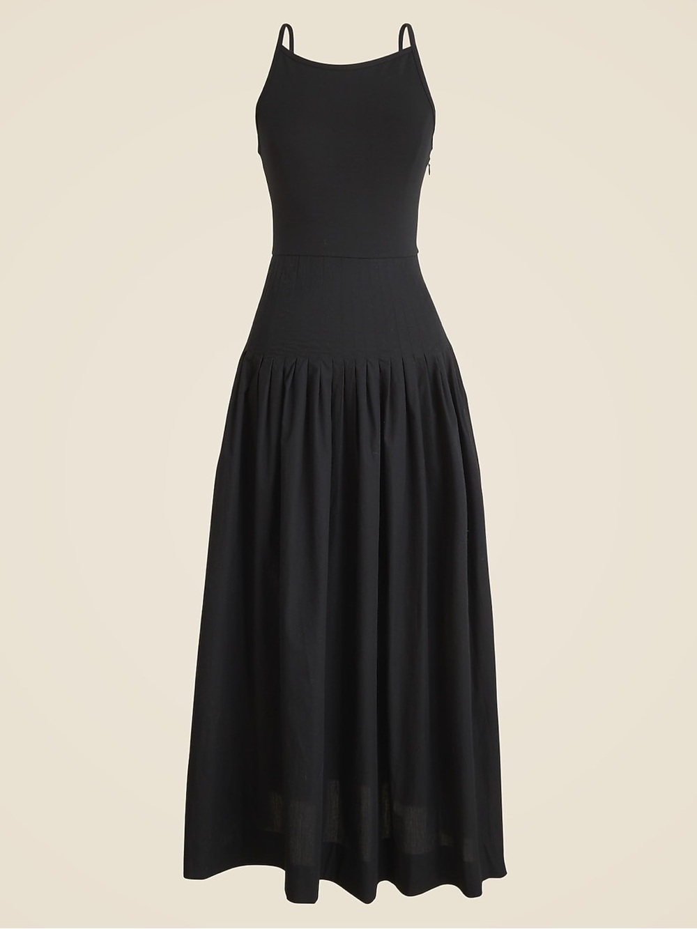 Black Maxi Spaghetti-Strap Dress